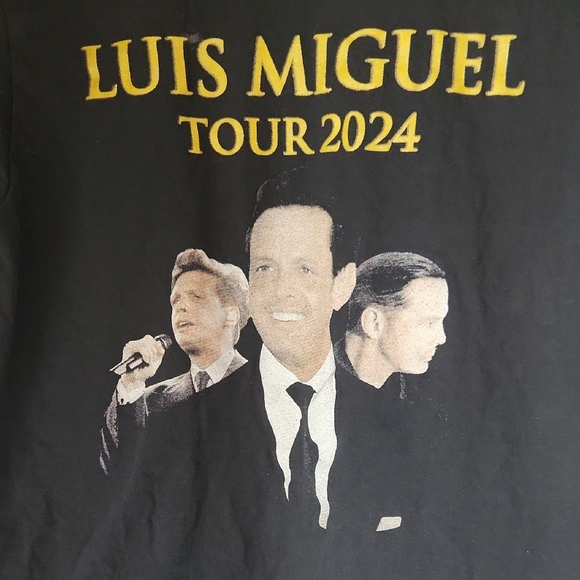 Luis Miguel 2024 Concert T-Shirt, M, Black - Picture 2 of 7